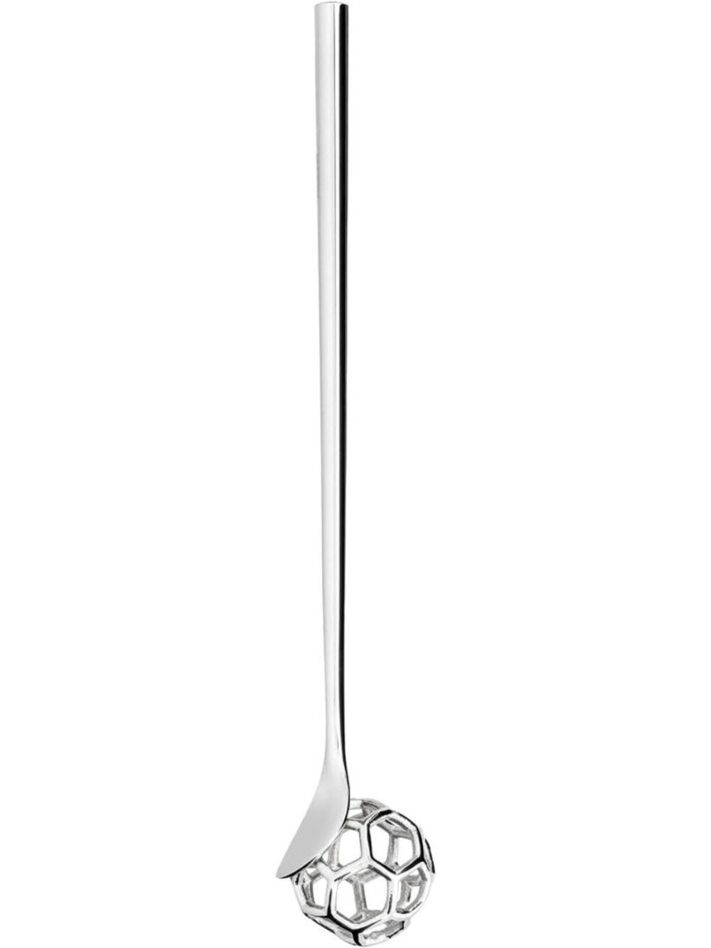 Elegant Stainless Steel Honey Dipper, Acacia Wood Handle, Mirror Polished Finish